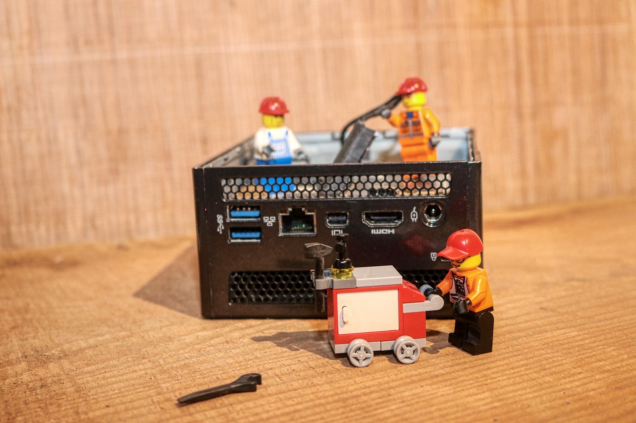 technician repairing computer